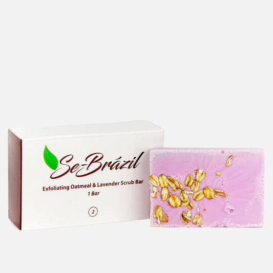 Se-Brazil Oatmeal & Lavender Exfoliating Body Bar