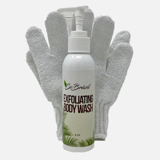 Se-Brazil Exfoliating Body Wash w/ Exfoliating Gloves 4oz